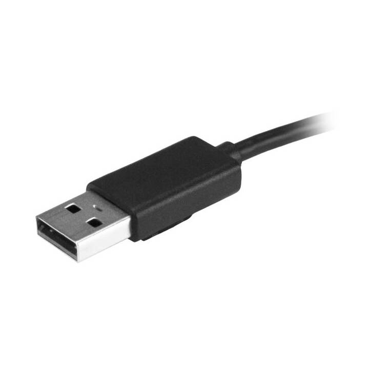 STARTECH.COM 4-Port-USB 2.0-Hub Mobiler, Schwarz