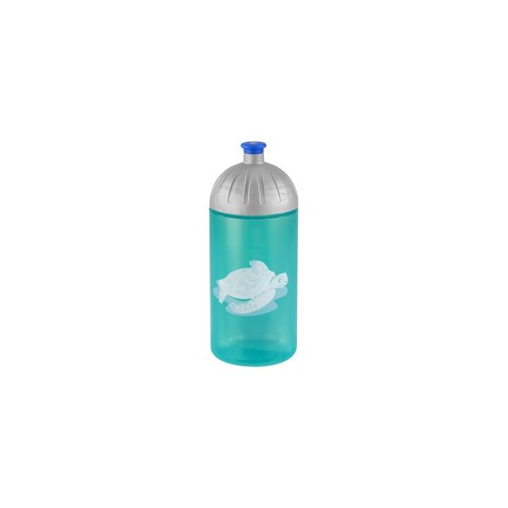 STEP BY STEP Gourde enfants Happy Turtle (500 ml, Turquoise, Gris)