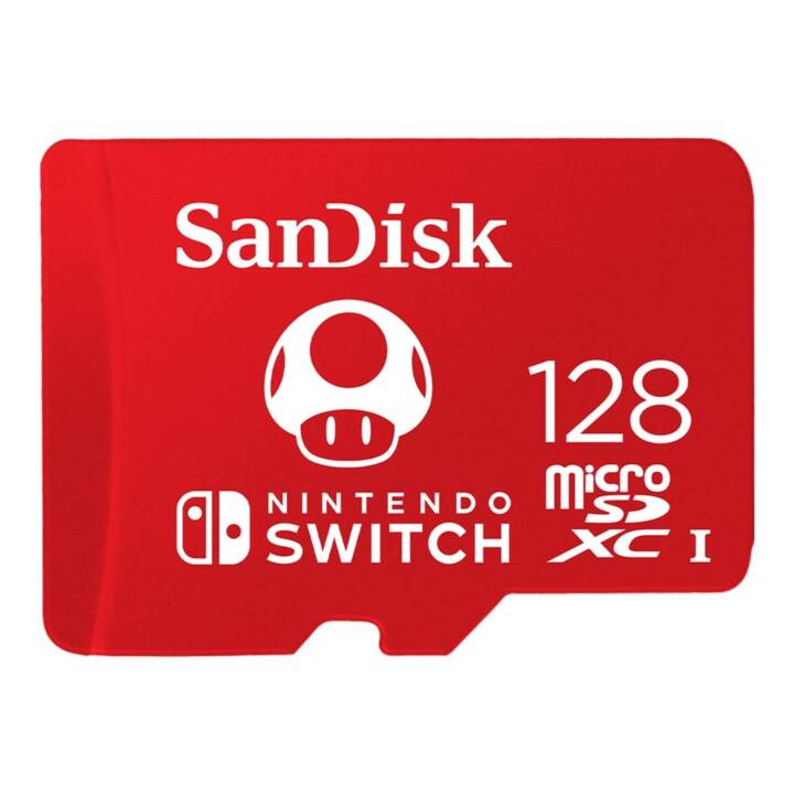 SANDISK MicroSDXC Nintendo Switch U3 (UHS-I Class 3, 128 Go, 100 Mo/s)