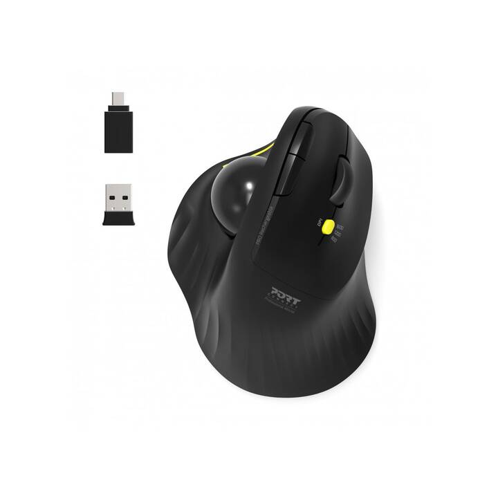 PORT DESIGNS Trackball Mouse (Senza fili, Office)