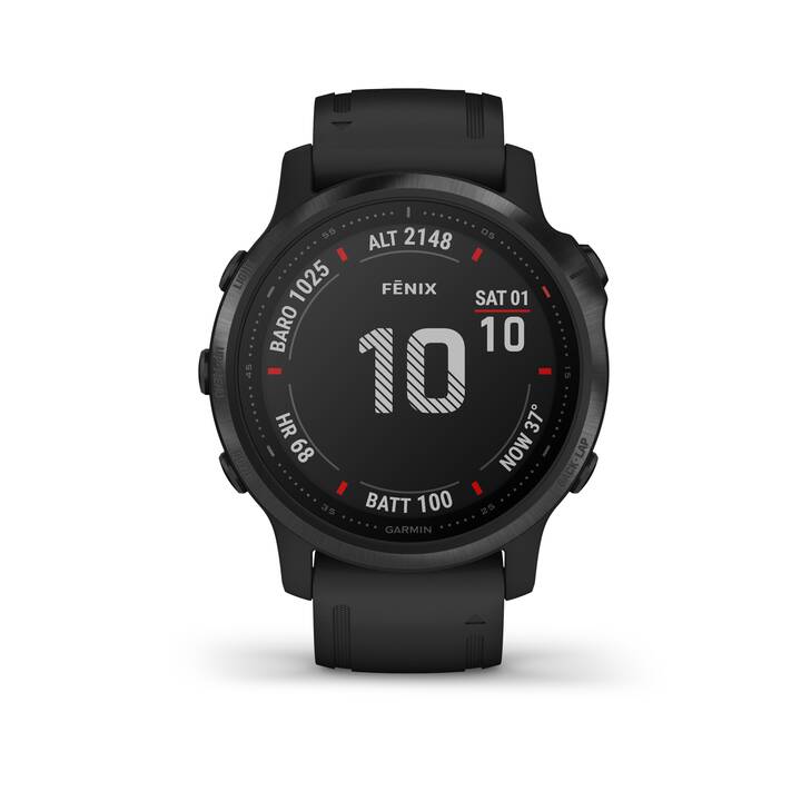 GARMIN fēnix 6S Pro 42 mm (M/S, Kunststoff, Titan, Metall, Silikon