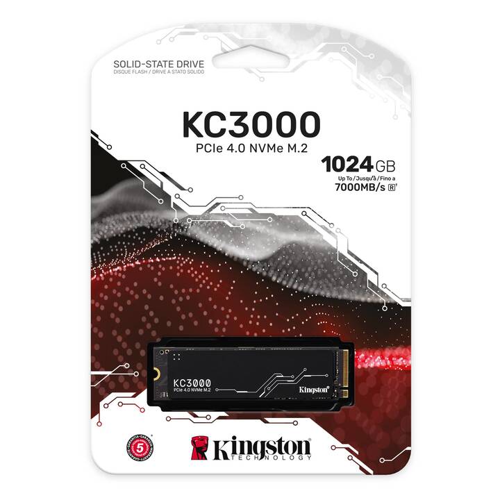 KINGSTON TECHNOLOGY KC3000 (PCI Express, 1024 GB)