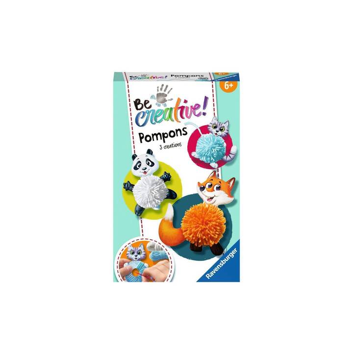 RAVENSBURGER Pompon Animals Be Creative (Multicolore)
