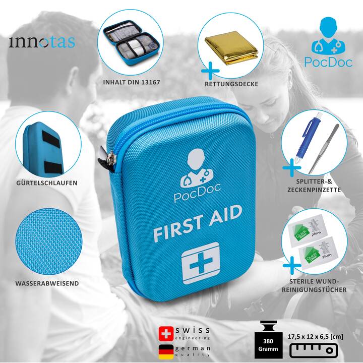 POCDOC Kit di pronto soccorso Outdoor (Blu)