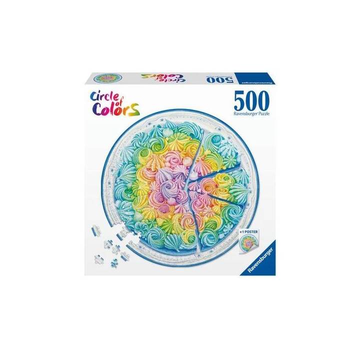 RAVENSBURGER Circle of Colors Rainbow Cake Puzzle (500 pezzo)