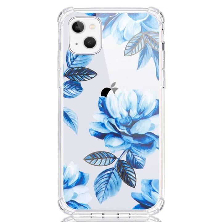 EG Backcover (iPhone 14 Plus, Blumen, Transparent)