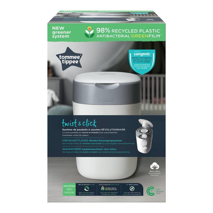 TOMMEE TIPPEE Sangenic Twist & Click (Grau, Weiss)