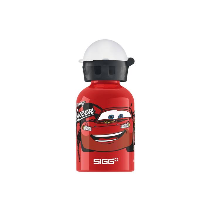 SIGG Bottiglia per bambini KBT Small Cars Lightining McQueen (0.3 l, Nero, Rosso, Bianco)