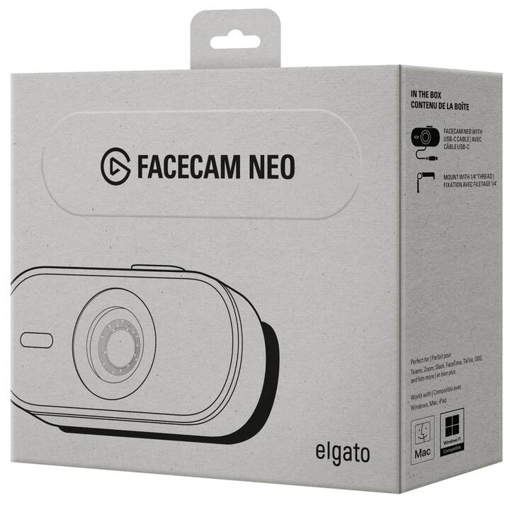 ELGATO SYSTEMS Neo Webcam (1920 x 1080, Blanc)