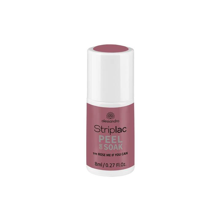 ALESSANDRO Vernis à ongles à décoller Striplac Peel or Soak (111 Rose me if you can, 8 ml)