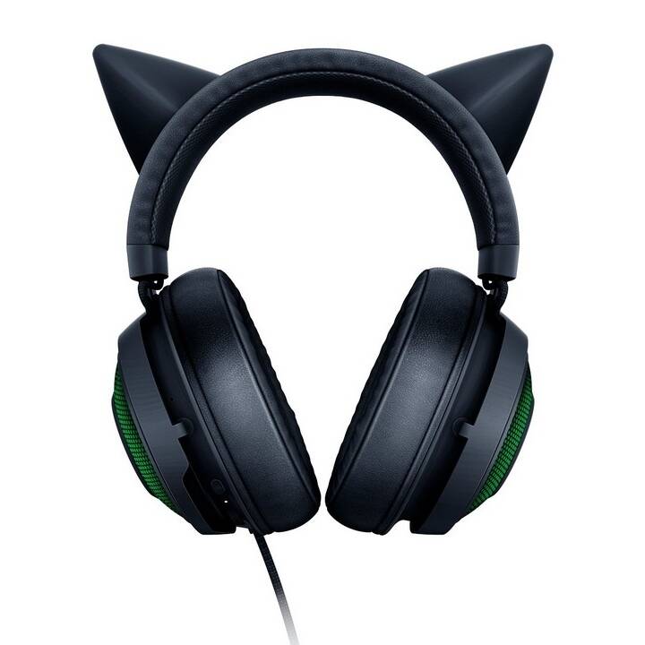 RAZER Kraken - Kitty Black Edition (On-Ear, Vert, Noir)