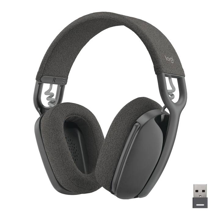 LOGITECH Office Headset Zone Vibe 125 (Over-Ear, Kabellos, Graphit)