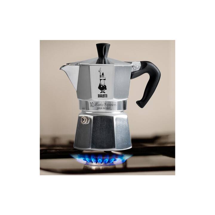 BIALETTI Moka Express (4 Tasses, Argent)