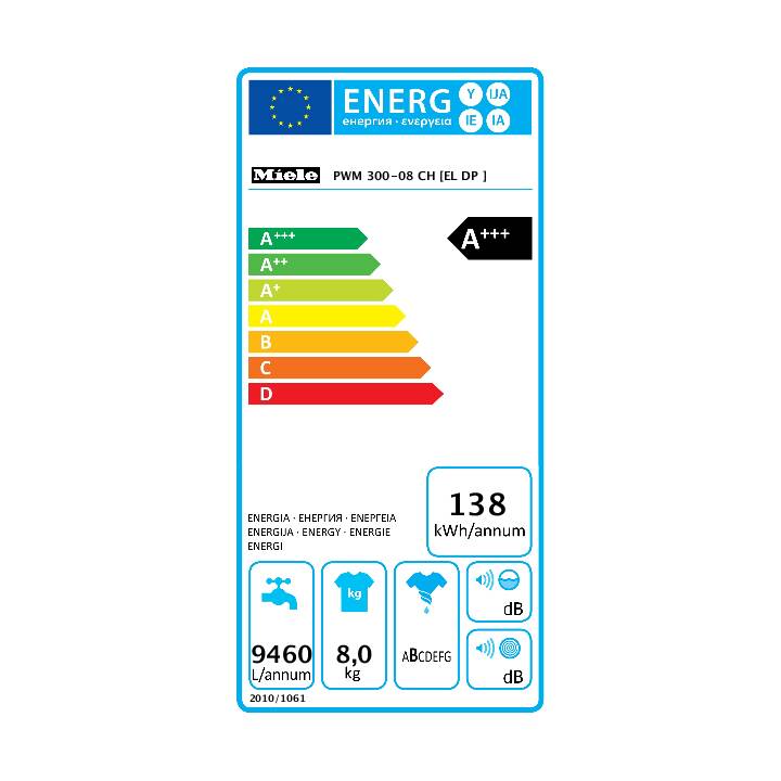 MIELE PWM 300-08 CH (8 kg, Changeable, Droite)