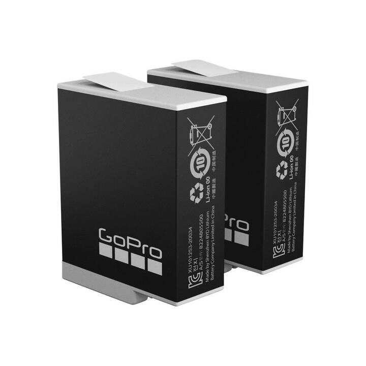 GOPRO Ersatzakku Enduro 2 Pack (Schwarz)