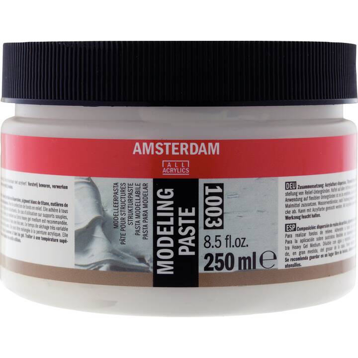 AMSTERDAM Pasta struttura acrilica (250 ml, Bianco)