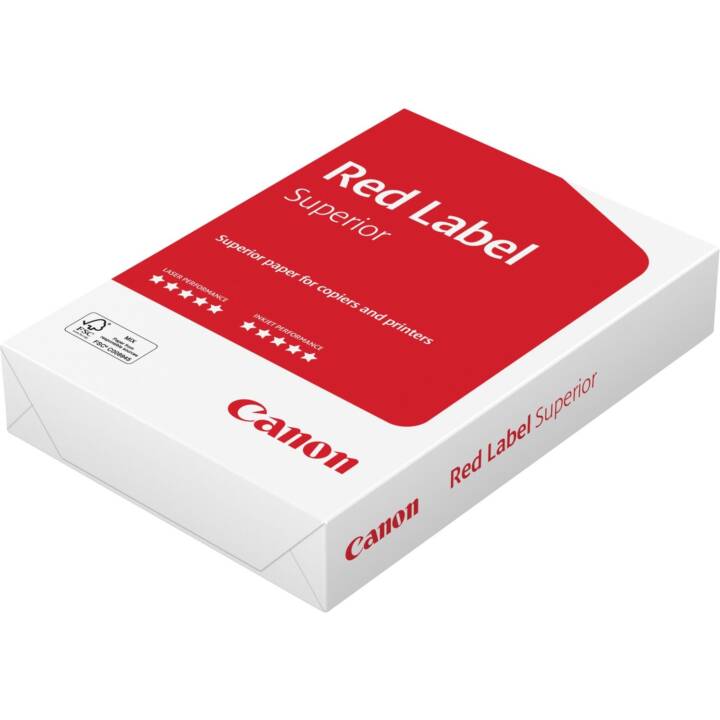 CANON Red Label 500 Carta per copia (500 foglio, A4, 80 g/m2)