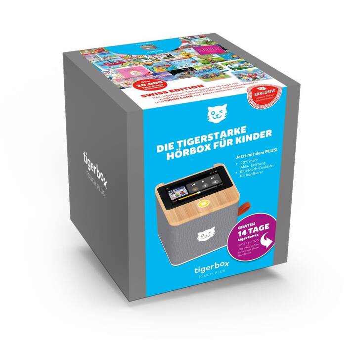 TIGERMEDIA Lecteur audio pour enfants Tigerbox Touch Plus Swiss Edition (DE, Suisse allemand)