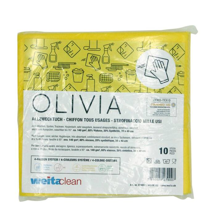 WEITACLEAN Lingette de nettoyage Olivia (10 pièce)