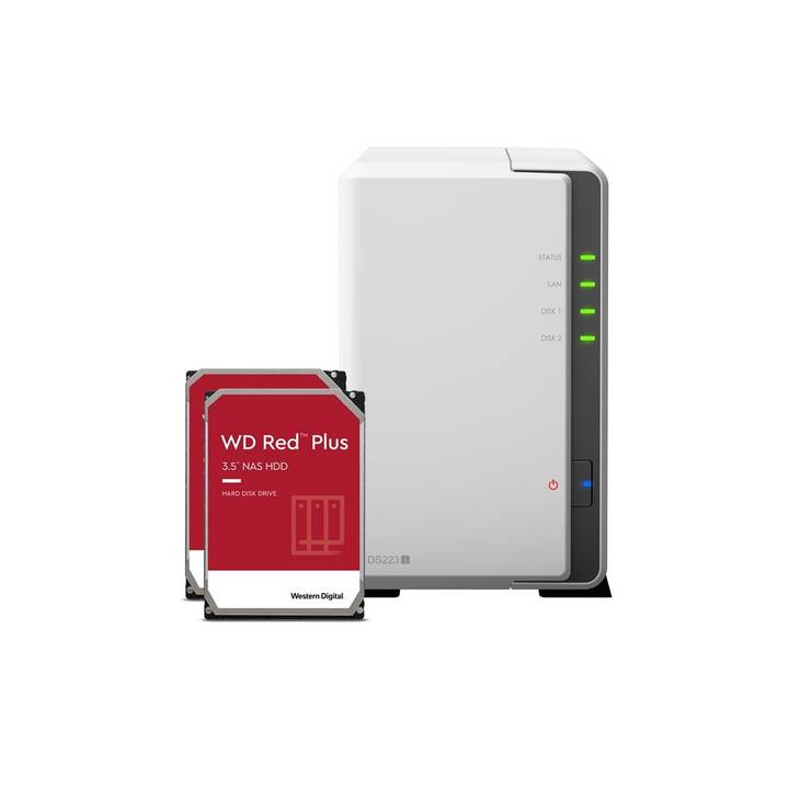 SYNOLOGY DS223j 2-bay WD Red Plus (2 x 8 To)