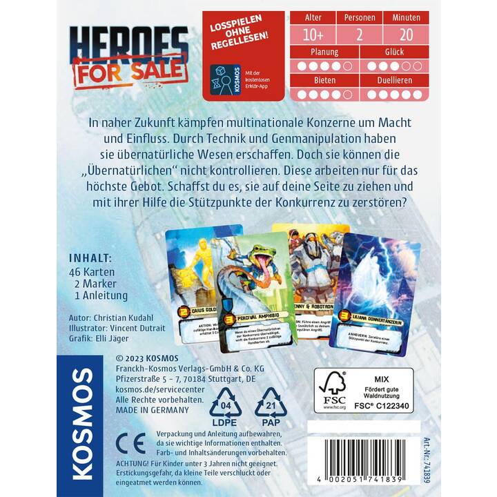 KOSMOS Heroes for sale (DE)