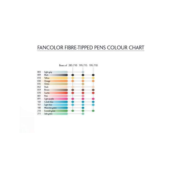 CARAN D'ACHE Fancolor Maxi Crayon feutre (Malachite Light, 1 pièce)