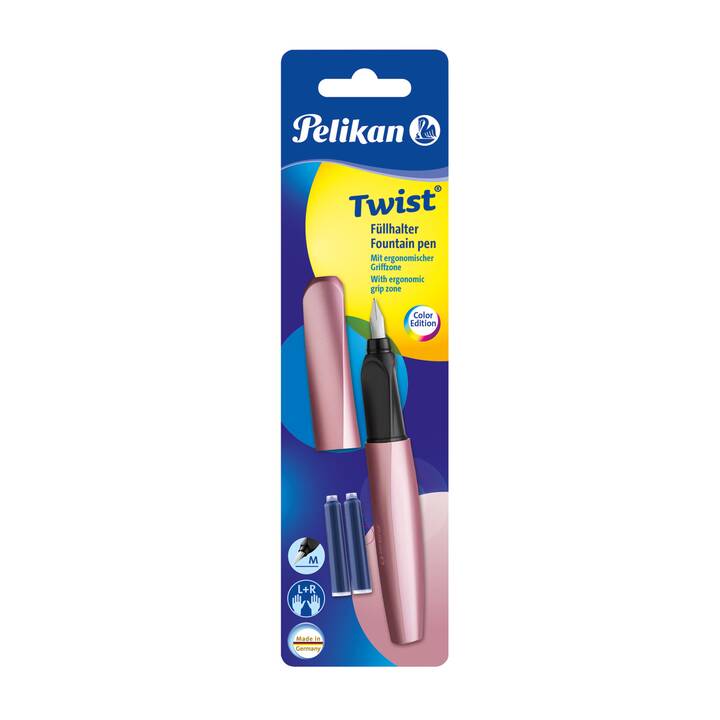 PELIKAN Twist Fountain Stylos-plumes (Rose)