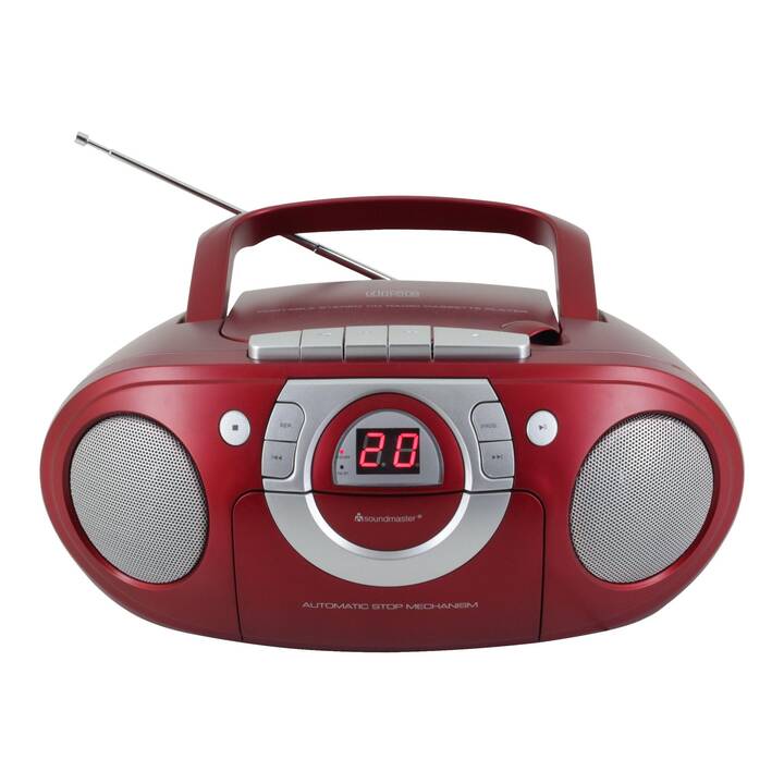 SOUNDMASTER SCD5100RO Boombox (Rouge)