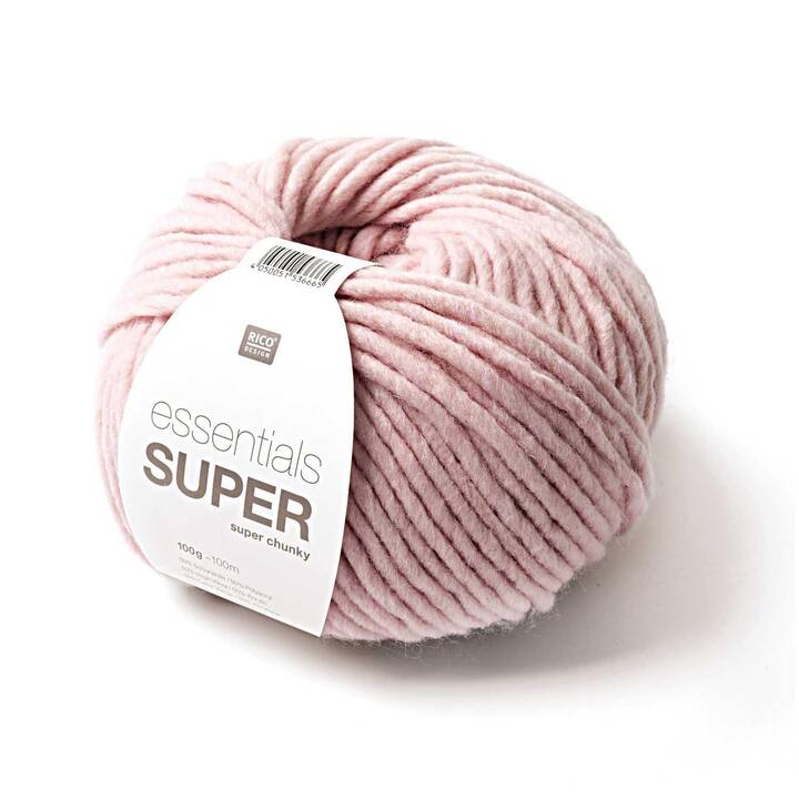 RICO DESIGN Laine Essentials Super Super Chunky (100 g, Pink, Rose)