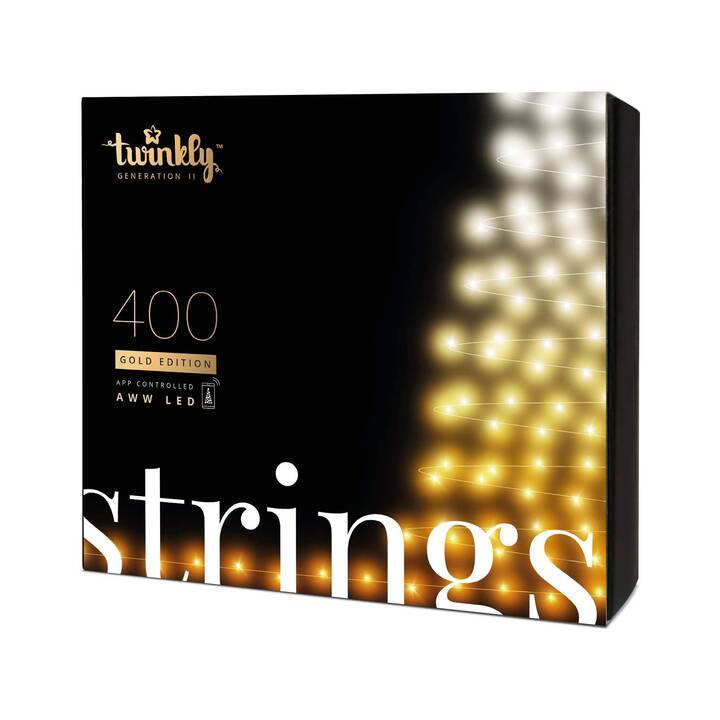 TWINKLY Ghirlanda di luci Strings L 400 AWW Gold Edition