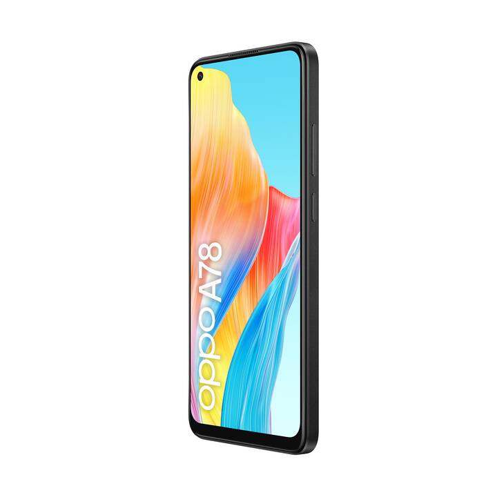 OPPO A78 (128 GB, 6.43", 50 MP, Schwarz)