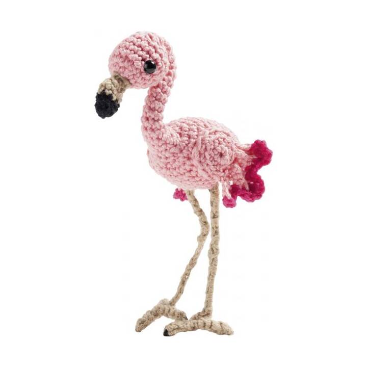 FOLIA Mini Flamingo Figure décorative (Crochet)
