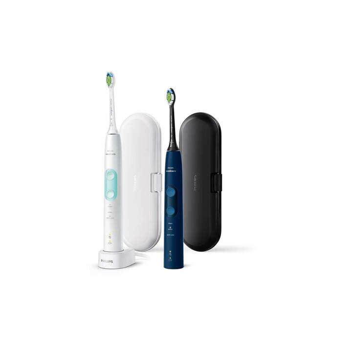 PHILIPS Sonicare ProtectiveClean 5100 HX6851/34 (Blu scuro, Bianco)