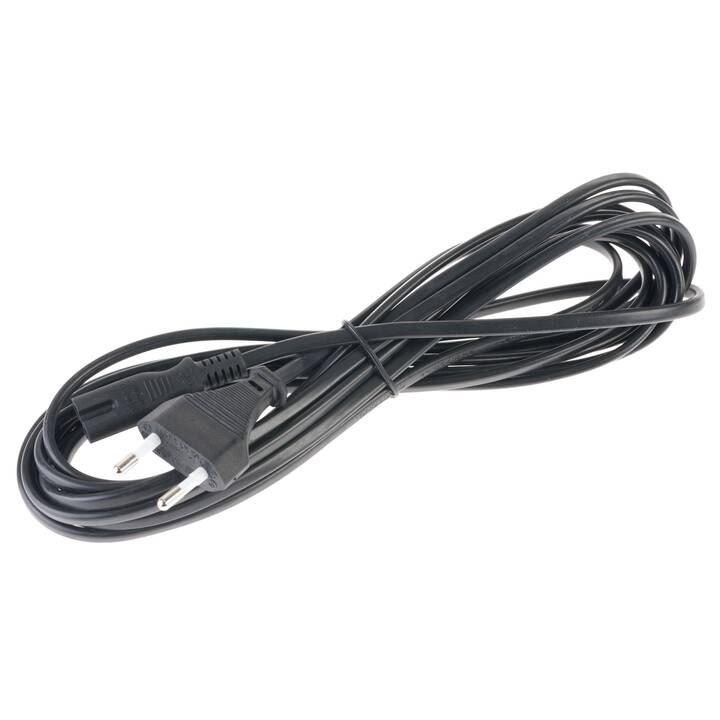 NIWOTRON Câble secteur 04-4054 (C7 / C7, 5 m, Noir)