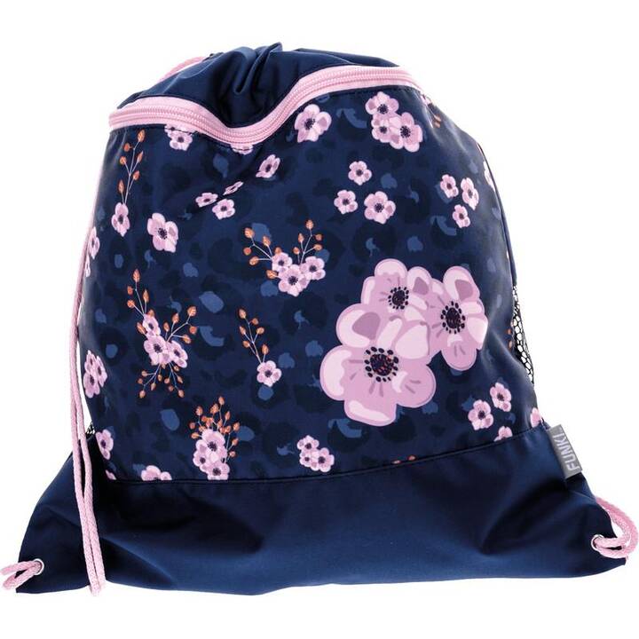 FUNKI Schulranzen Set Joy-Bag Sakura (25 l, Dunkelblau)