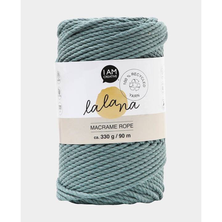 LALANA Wolle (330 g, Blaugrau, Blau)