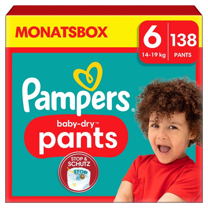 PAMPERS Baby-Dry Pants 6 (Monatsbox, 138 Stück)