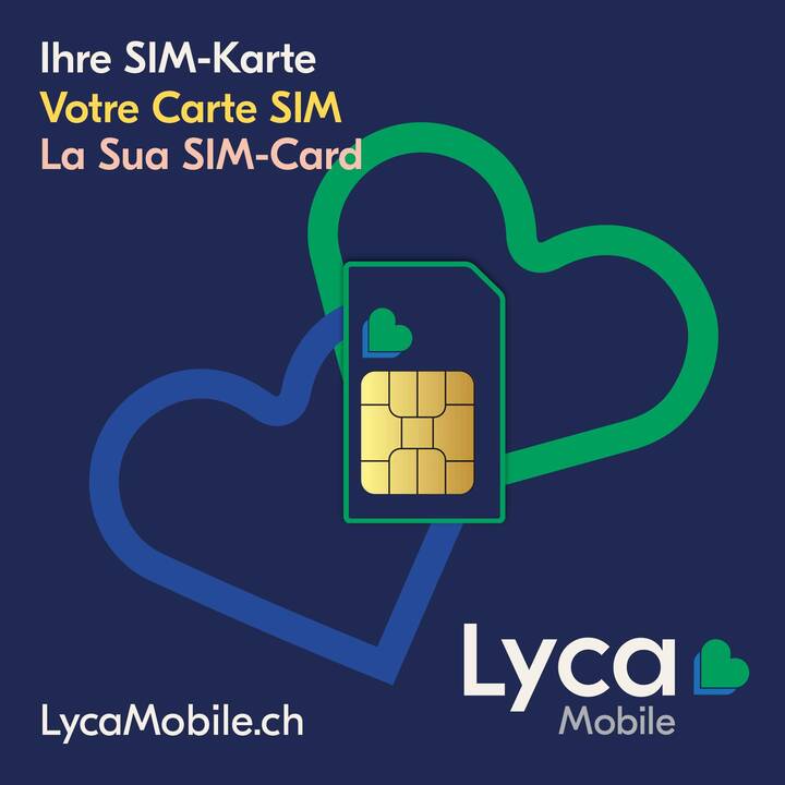 LYCAMOBILE Hello Swiss M (Illimité, 40GB High-Speed) / 30 jours)