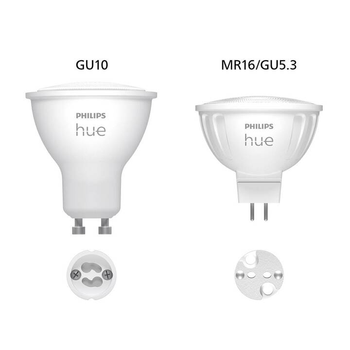 PHILIPS HUE Lampadina LED Hue White & Color Ambiance MR16 Duo (GU5.3, Bluetooth, 6.3 W)
